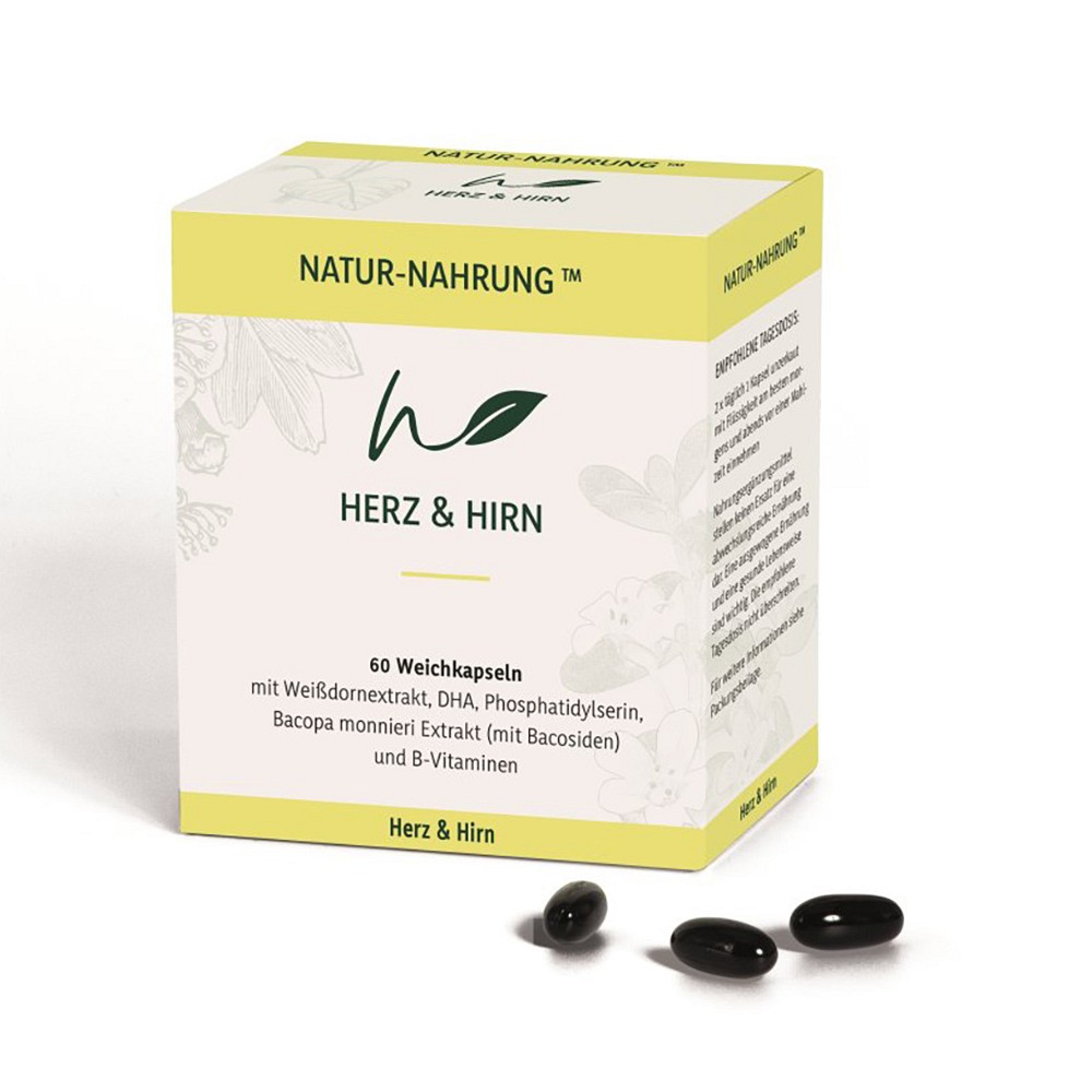 NATUR-NAHRUNG Herz & Hirn Weichkapseln - 60Stk