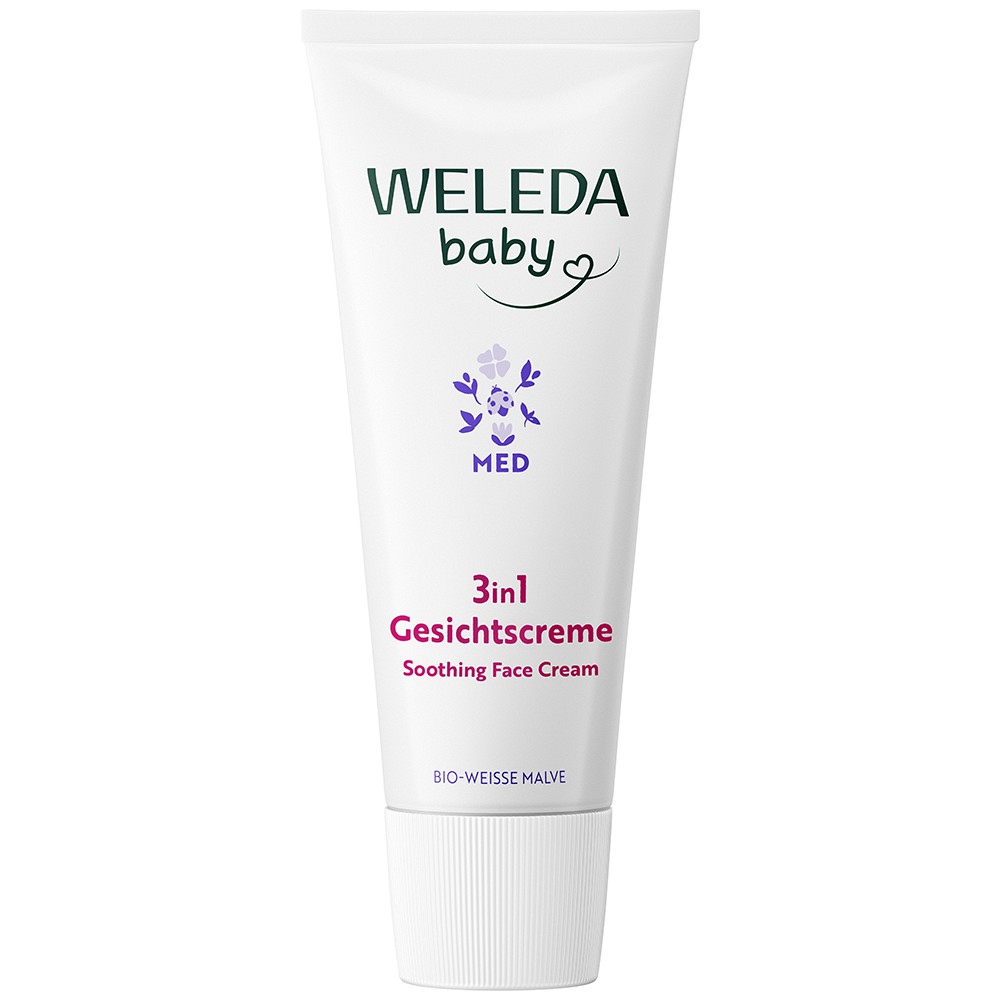 WELEDA baby 3in1 Gesichtscreme weiße Malve - 50ml