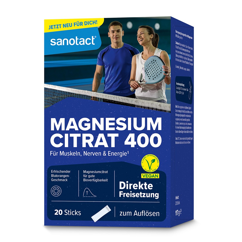 SANOTACT Magnesium Citrat 400 Pulver - 20Stk