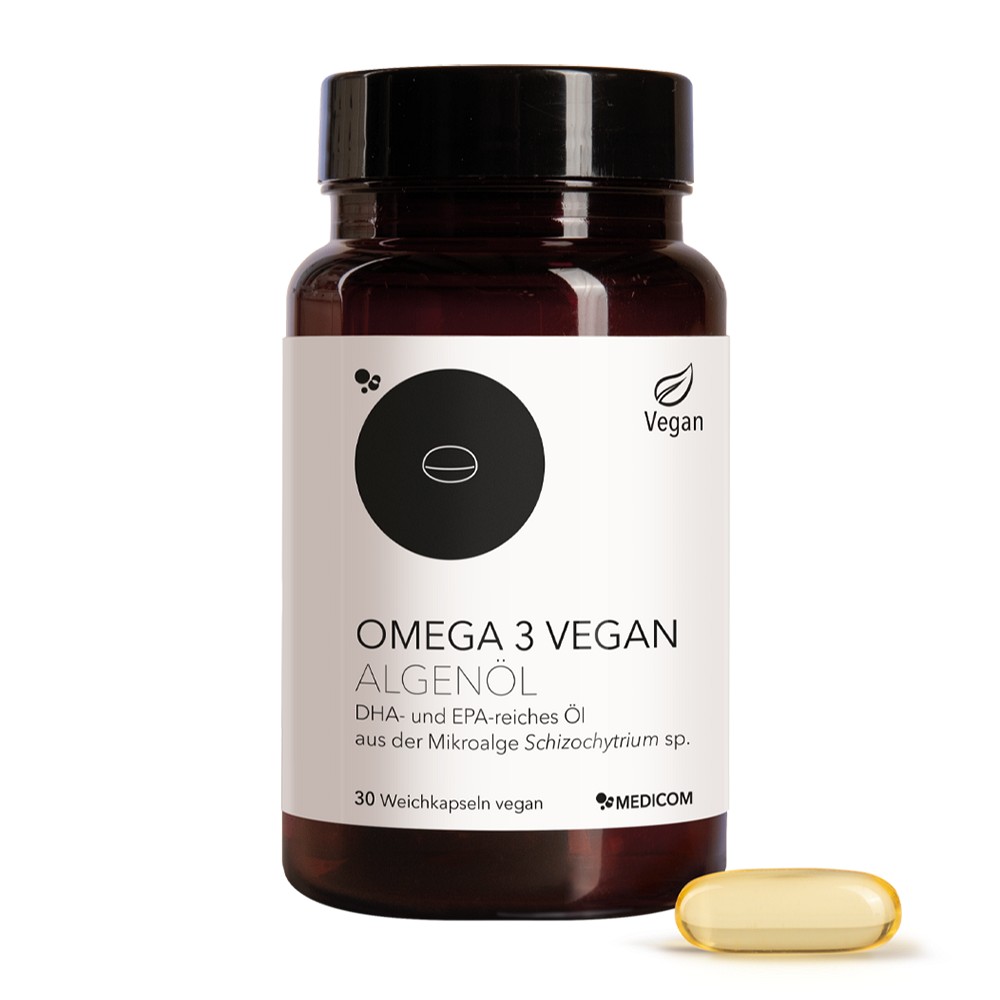 OMEGA-3 VEGAN Algenöl Weichkapseln - 30Stk