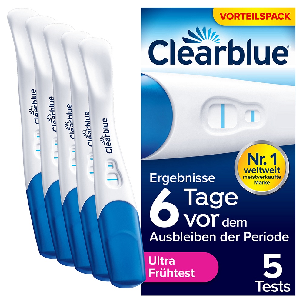 CLEARBLUE Schwangerschaftst.Ultra frühe Erken.Urin - 5Stk
