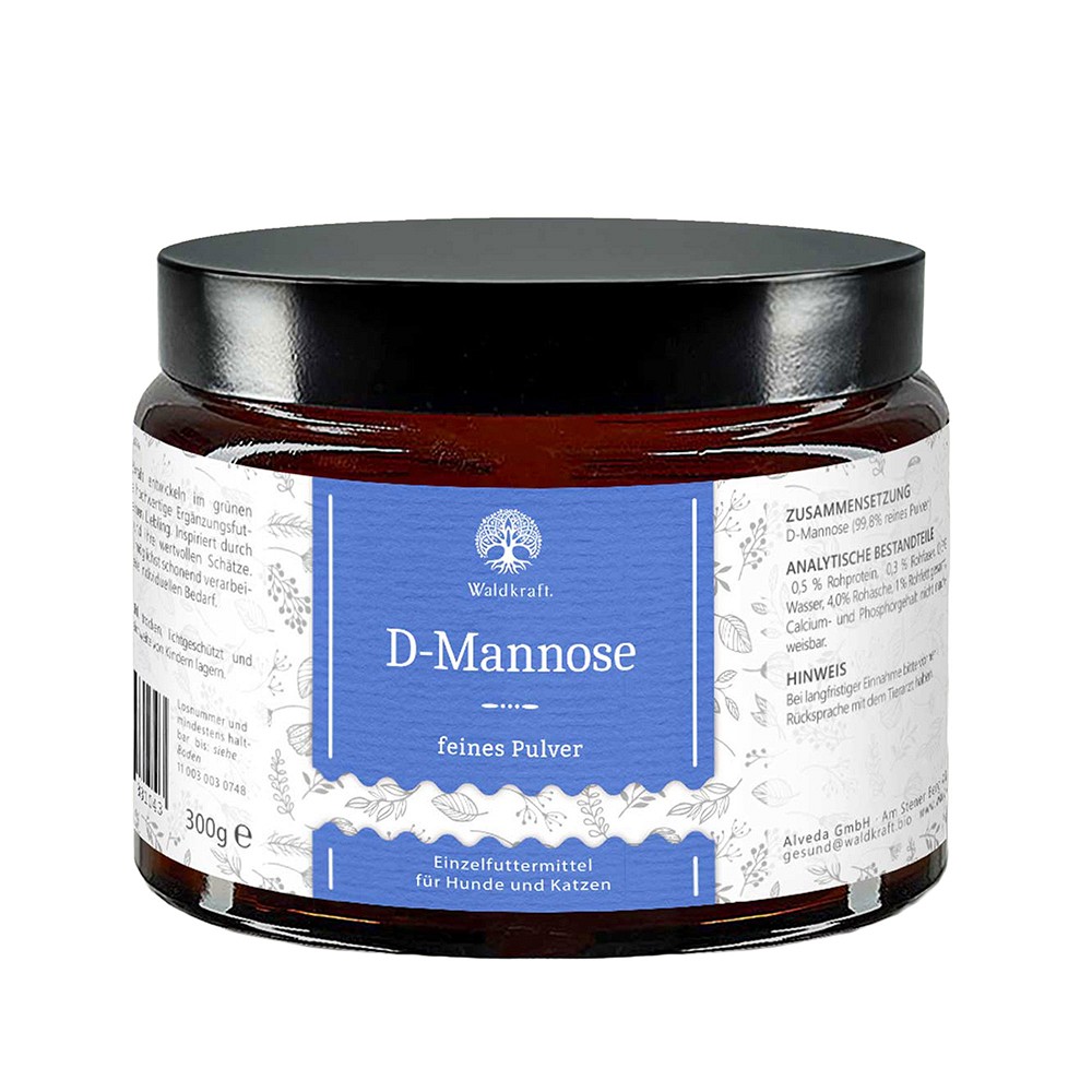 D-MANNOSE HOCHREIN Waldkraft Pulver f.Hunde/Katzen - 300g