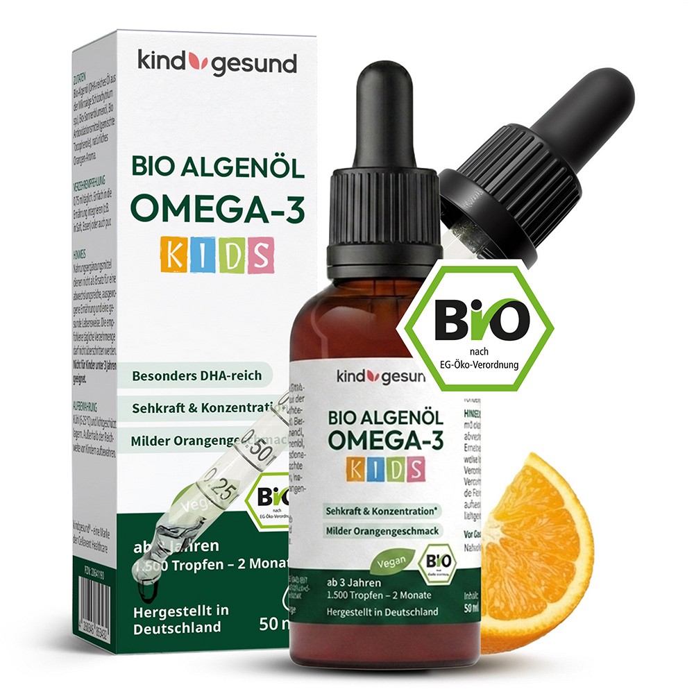 BIO ALGENÖL DHA reich 349 mg kindgesund - 50ml - Nahrungsergänzung