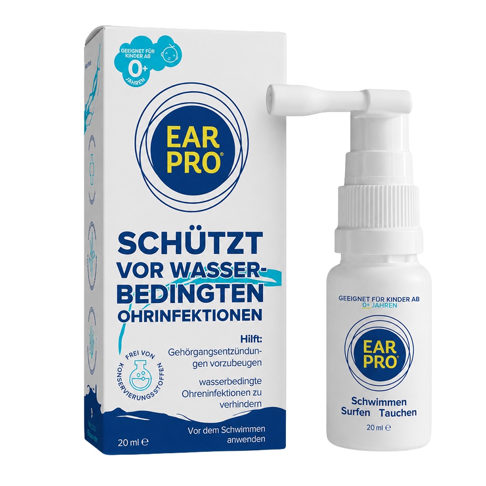 EAR Pro Ohrenspray Schutz Schwimmen Tauchen Surfen - 20ml
