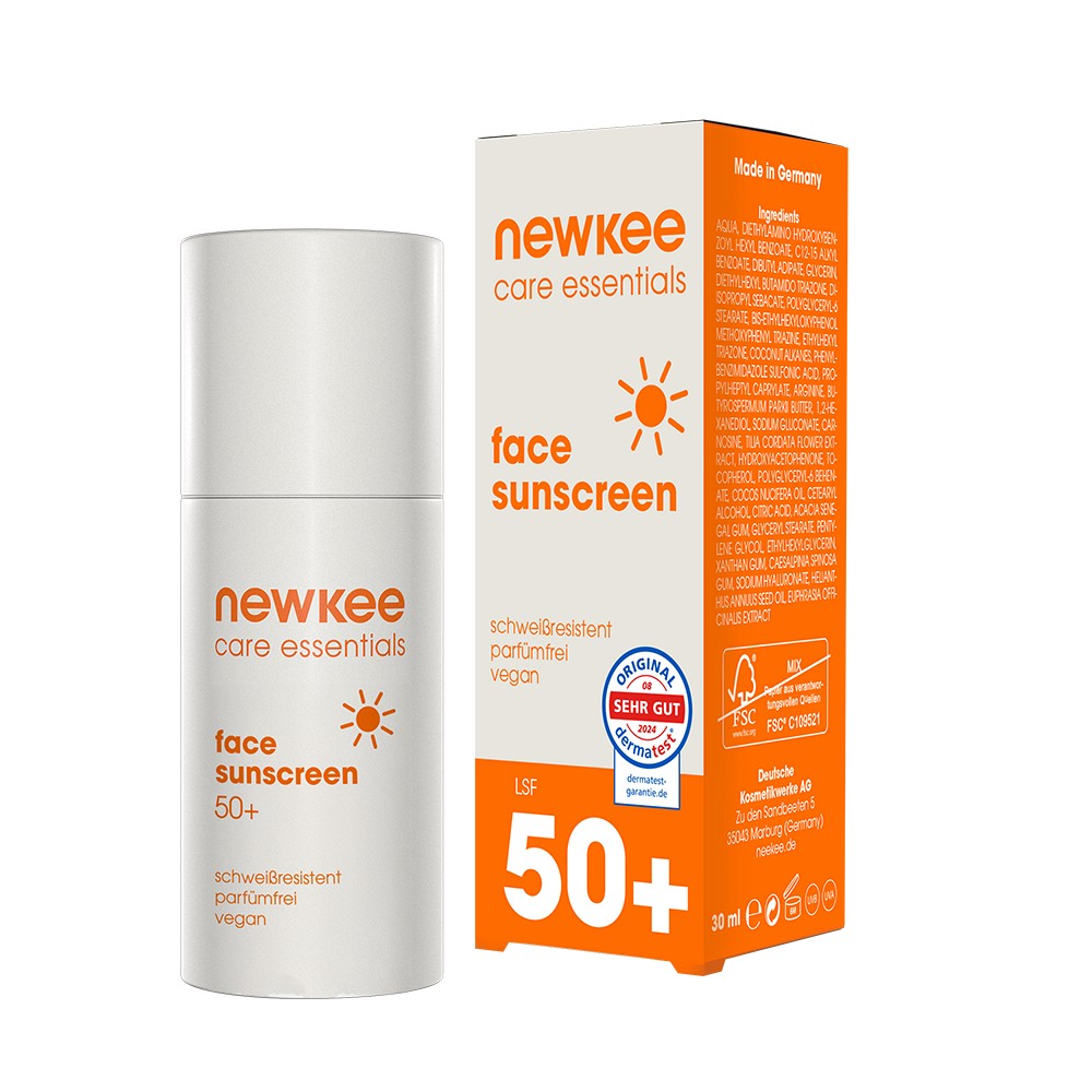 NEWKEE Sonnencreme Gesicht LSF 50+ - 30ml - Vegan