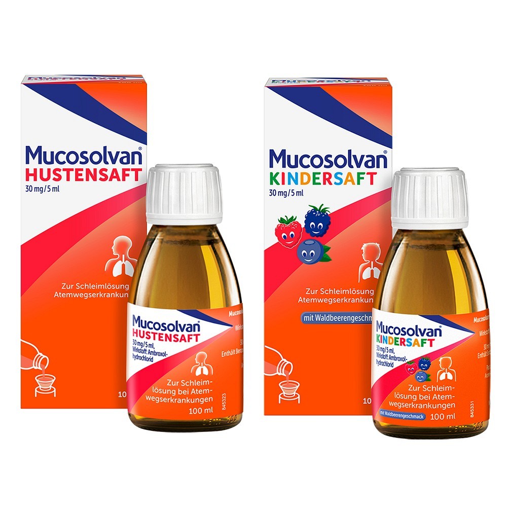 MUCOSOLVAN HUSTENSAFT +MUCOSOLVAN KINDERHUSTENSAFT - 100+100ml - SET-Angebote