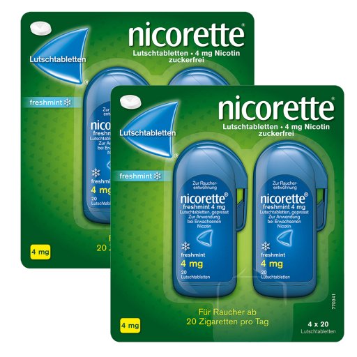 NICORETTE FRESHMINT4MG GEP - Doppelpack - 2X80Stk - SET-Angebote