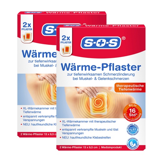 SOS WÄRME-PFLASTER - DOPPELPACK - 2X2Stk - SET-Angebote