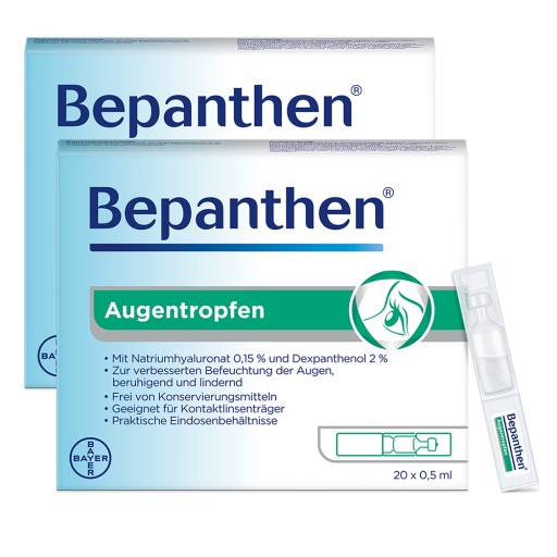 BEPANTHEN AUGENTROPFEN 2ER PCK - 40X0,5ml - Unsere Setangebote