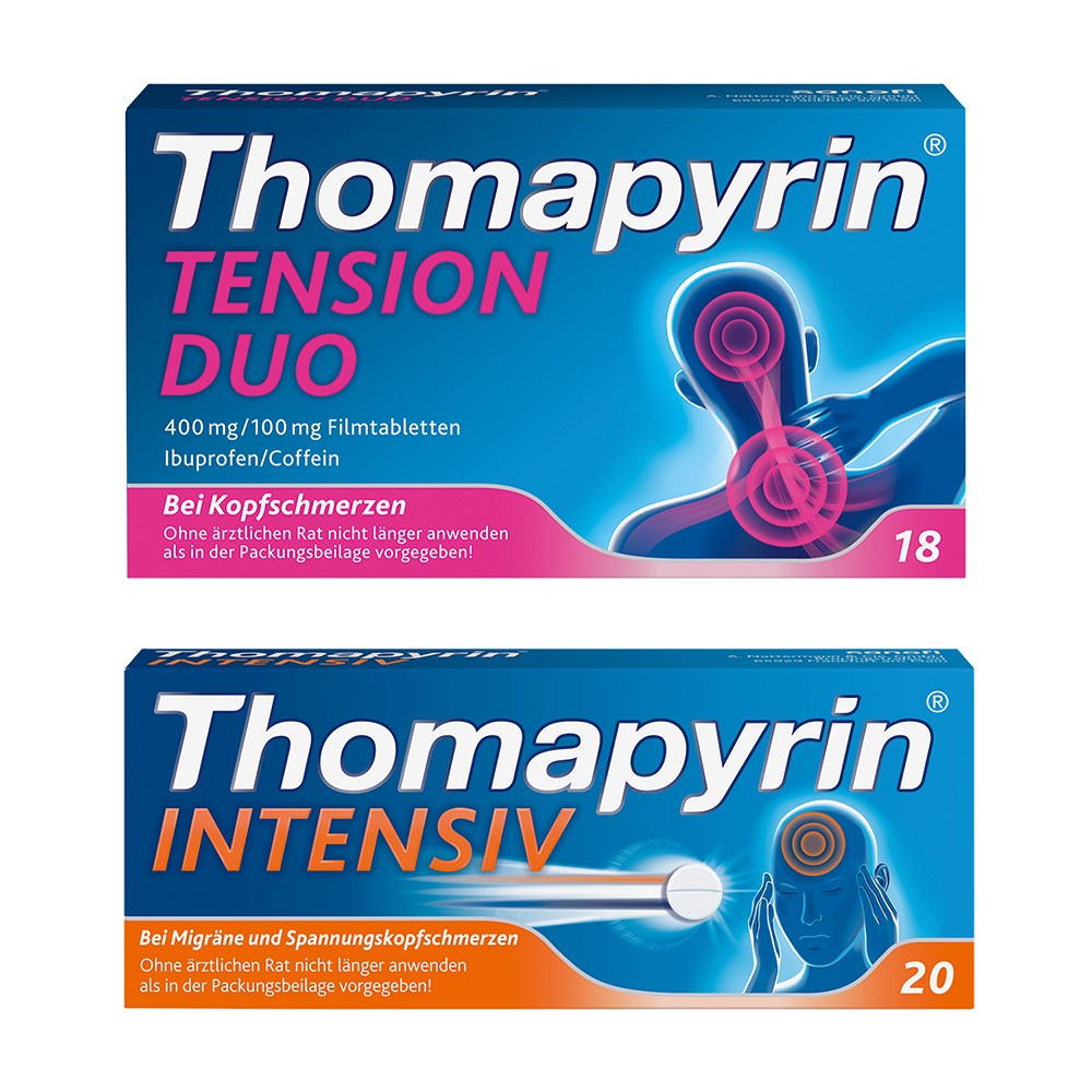 THOMAPYRIN TENSION DUO + INTENSIV - DOPPELPACK - 18+20Stk - SET-Angebote