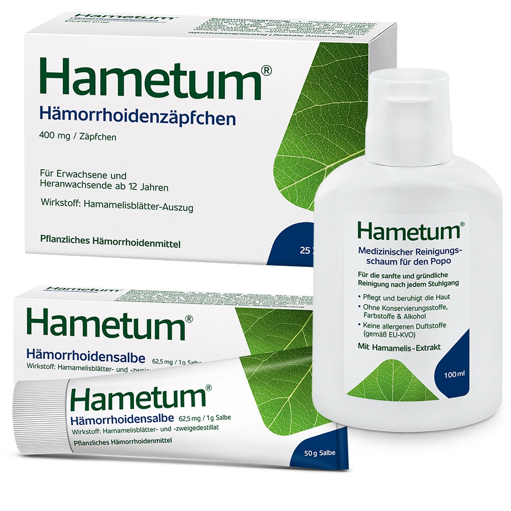 HAMETUM HAEMORRHOIDEN SALBE+ZÄPFCHEN+REINIGUNG - 1Stk - SET-Angebote