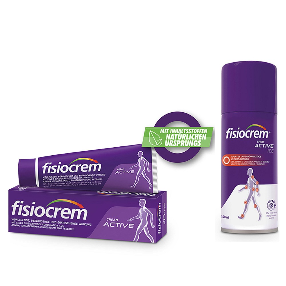 FISIOCREME SPRAY AVTIVE ICE150ML+ CREAM ACTIV 60ML - 150+60ml - SET-Angebote