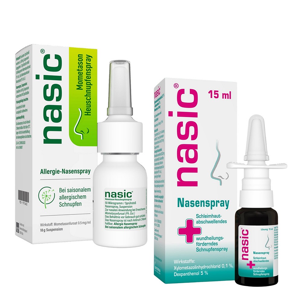 NASIC NASENSPRAY + NASIC MOMETASON HEUSCHNUPFENSPR - 15ml+ 18g - SET-Angebote