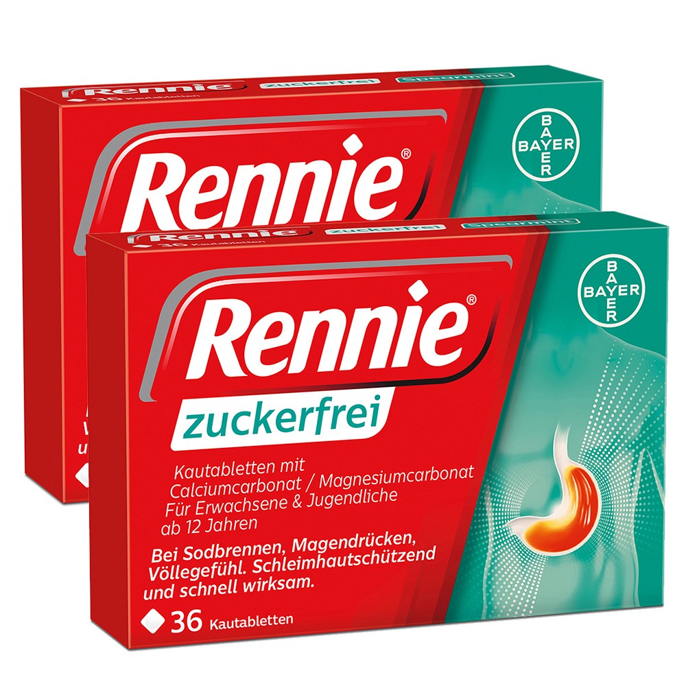 RENNIE ZUCKERFREI DOPPELPACK - 2X36Stk - Unsere Setangebote