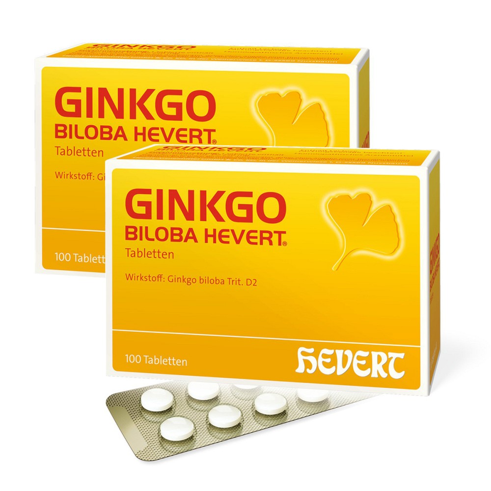 GINKGO BILOBA HEVERT TABL - BUNDLE - 2X100Stk - Unsere Setangebote