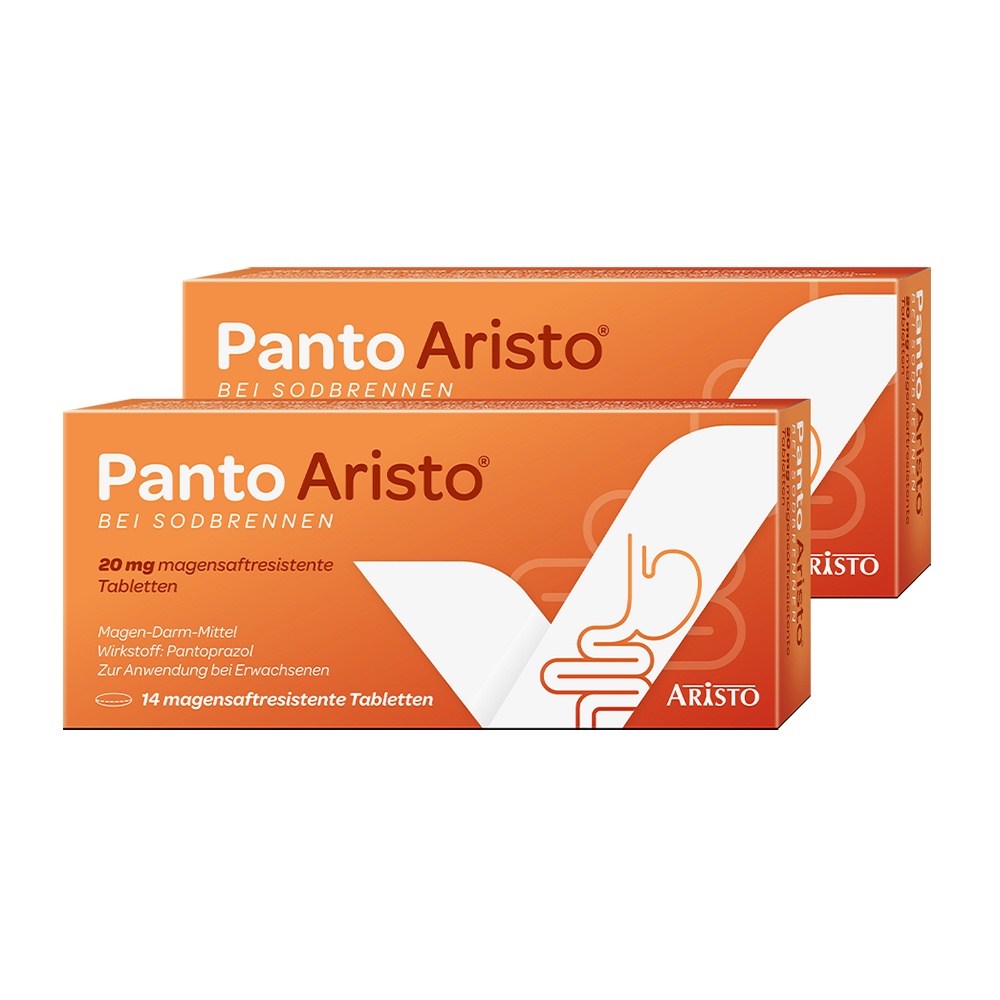 PANTO ARISTO SODBRENN 20MG DOPPELPACK - 2x14Stk - SET-Angebote