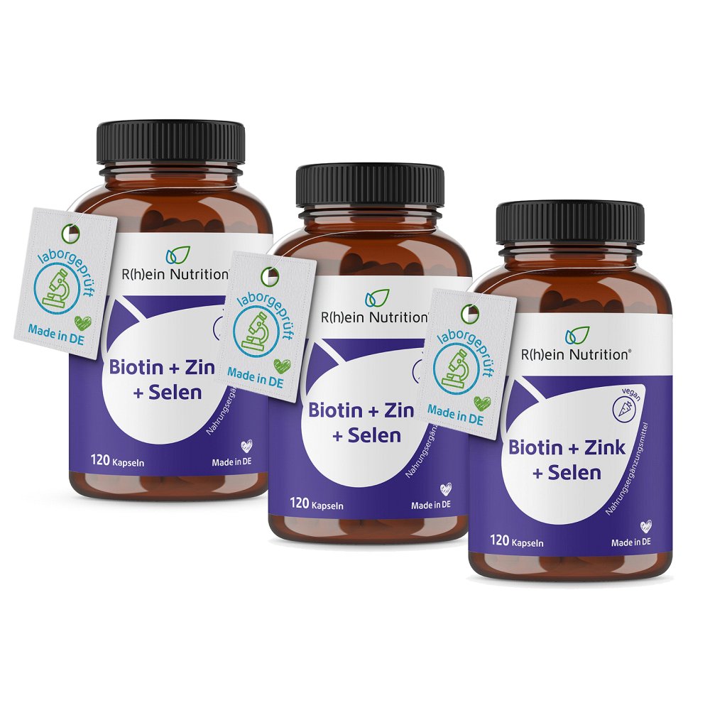 BIOTIN+ZINK+SELEN 3ER PACK - 3X120Stk - SET-Angebote