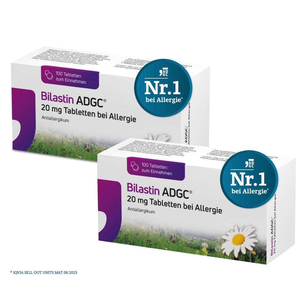 BILASTIN ADGC 20MG TAB DOPPELPACK - 2X100Stk - Unsere Setangebote