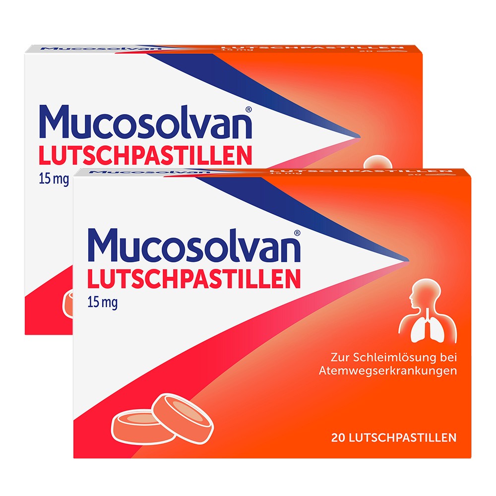 MUCOSOLVAN LUTSCHPASTILLEN DOPPELPACK - 2X20Stk - Mucosolvan
