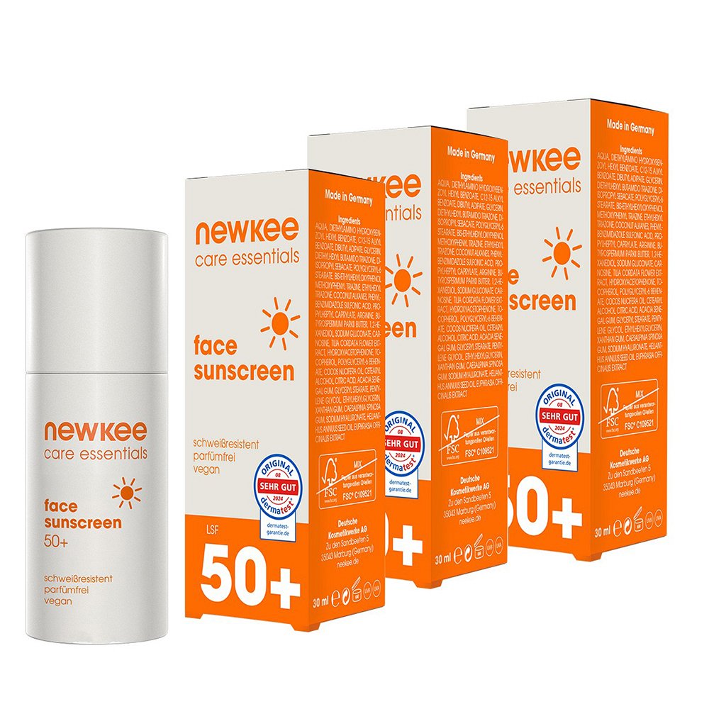 NEWKEE SONNENC GES LSF 50+ 3ER PACK - 3X30ml