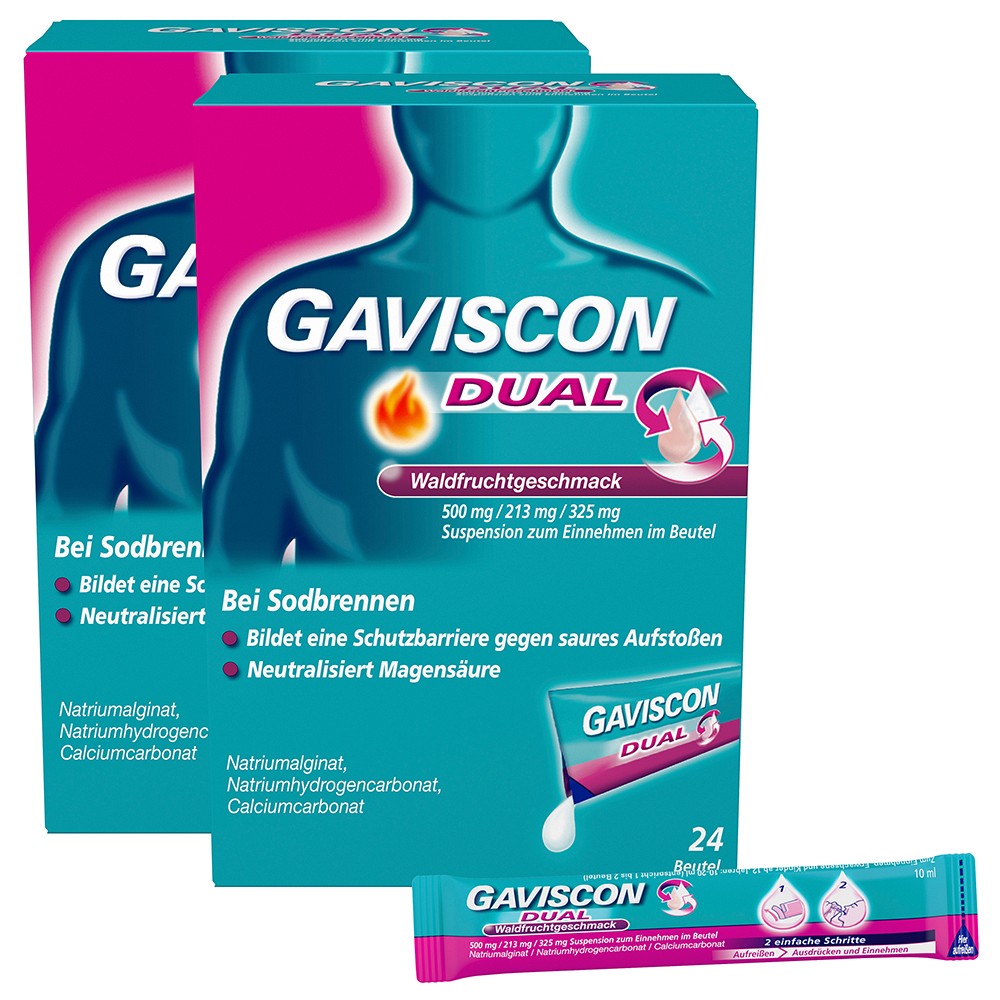 GAVISCON DUAL WALDFRUCHT DOPPELPACK - 48X10ml