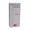 WATTESTÄBCHEN Holz 15 cm m.Wattebausch - 100Stk