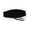 AUGENBINDE oval m.Gummiband schwarz - 1Stk