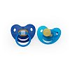 BERUHIGUNGSSAUGER Kirsche Lat.0-6 M.bicol.blau - 2Stk - Beruhigungssauger