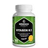 VITAMIN K2 200 µg hochdosiert vegan Tabletten - 180Stk - Vegan