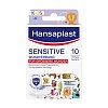 HANSAPLAST Kids Pflasterstrips sensitive 6x7 cm - 10Stk