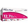 MICRO-FINE Insulinspritze U40 12,7 mm - 100Stk - Einmalspritzen & -Kanülen
