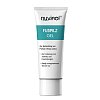 Weiße Tube mit weißem Verschluss. Vorn befindet sich das Markenlogo und Name „nuvinol Fußpilz Gel\