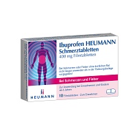 IBUPROFEN Heumann Schmerztabletten 400 mg - 10Stk - Grippe & Fieber