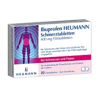 IBUPROFEN Heumann Schmerztabletten 400 mg - 20Stk - Gelenk-, Kreuz- & Rückenschmerzen, Sportverletzungen