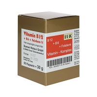 VITAMIN B12+B6+Folsäure Komplex N Kapseln - 60Stk