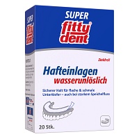 FITTYDENT super Haftkleber Einlagen - 20Stk - Vegan