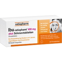 IBU-RATIOPHARM 400 mg akut Schmerztbl.Filmtabl. - 20Stk - Kopfschmerzen & Migräne