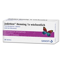 JODETTEN Henning 1x wöchentlich Tabletten - 28Stk - Iod & Fluor