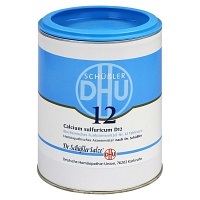 BIOCHEMIE DHU 12 Calcium sulfuricum D 12 Tabletten - 1000Stk - DHU Nr. 11 & 12