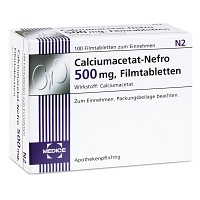 CALCIUMACETAT NEFRO 500 mg Filmtabletten - 100Stk