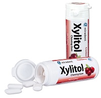 MIRADENT Xylitol Chewing Gum Cranberry - 30Stk - Zahnpflegebonbon/-kaugummi/-lutschtabletten