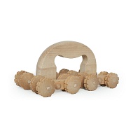 MASSAGEROLLER Holz mit Bügel+8 Achsen - 1Stk