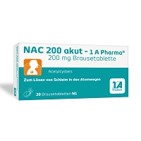 NAC 200 akut-1A Pharma Brausetabletten - 20Stk - Husten und Erkältung