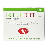 BIOTIN H forte 10 mg Tabletten - 40Stk - Haut, Haare & Nägel