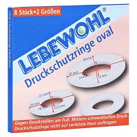 LEBEWOHL Druckschutzringe oval - 8Stk