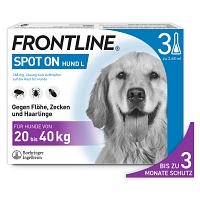 FRONTLINE Spot on H 40 Lösung f.Hunde - 3Stk - Haut & Fell