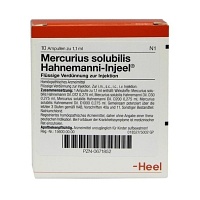 MERCURIUS SOLUBILIS INJEEL Hahnemanni Ampullen - 10Stk
