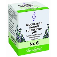BIOCHEMIE 6 Kalium sulfuricum D 12 Tabletten - 80Stk - Schüßler Salze Bombastus