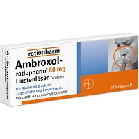 AMBROXOL-ratiopharm 60 mg Hustenlöser Tabletten - 20Stk - Erkältung - Husten