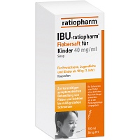 IBU-RATIOPHARM Fiebersaft für Kinder 40 mg/ml - 100ml - Grippe & Fieber